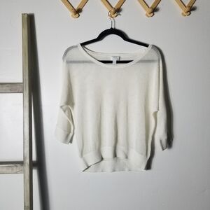 NY&C WHITE SWEATER SIZE SMALL
